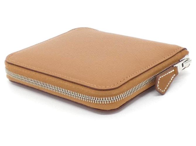 Silk In Billetera bi-fold de seda Hermès DELLA CAVALLERIA Dorado - vista 2