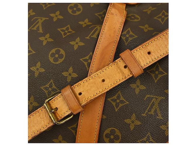 Borsa Saumur Louis Vuitton in tela Monogram 43 Marrone - vista 6