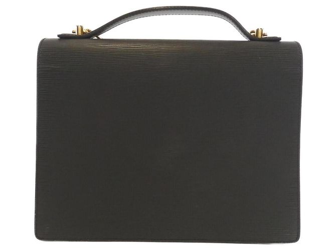 Borsa Monceau Epi Louis Vuitton Nero - vista 2