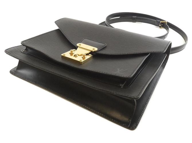 Borsa Monceau Epi Louis Vuitton Nero - vista 3