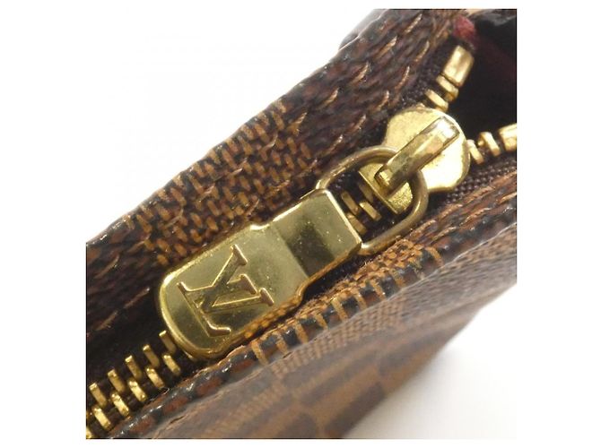 Pochette Accessorio Damier Navona Louis Vuitton Marrone - vista 3
