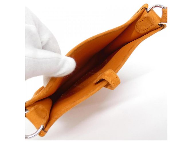 Borsa a Spalla Hermès Evelyn 16 cm Arancione - vista 6