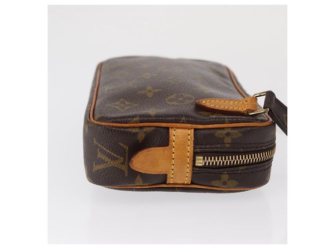 Louis Vuitton Pochette Marly Bandouliere Monogram Canvas Castaño - vista 3