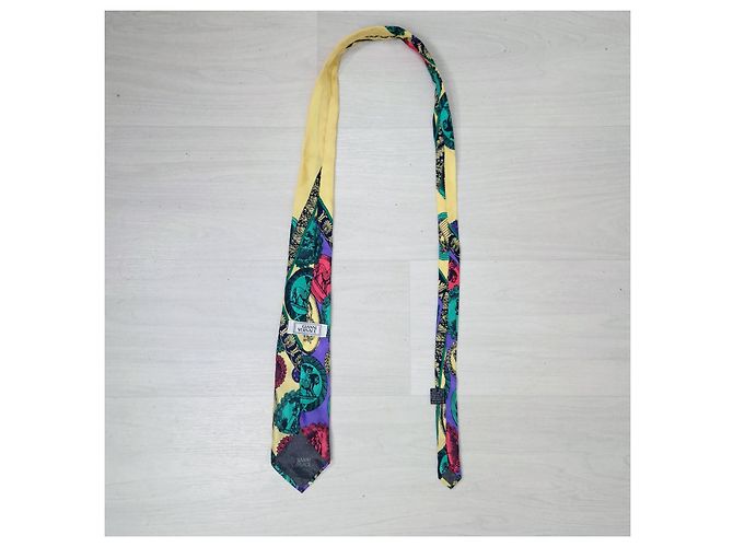Gianni Versace silk patterned tie Multiple colors - view 4