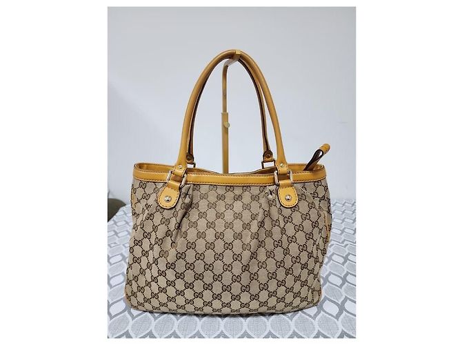 Gucci GG Canvas Sukey Medium Schultertasche Beige/Braun - Ansicht 2