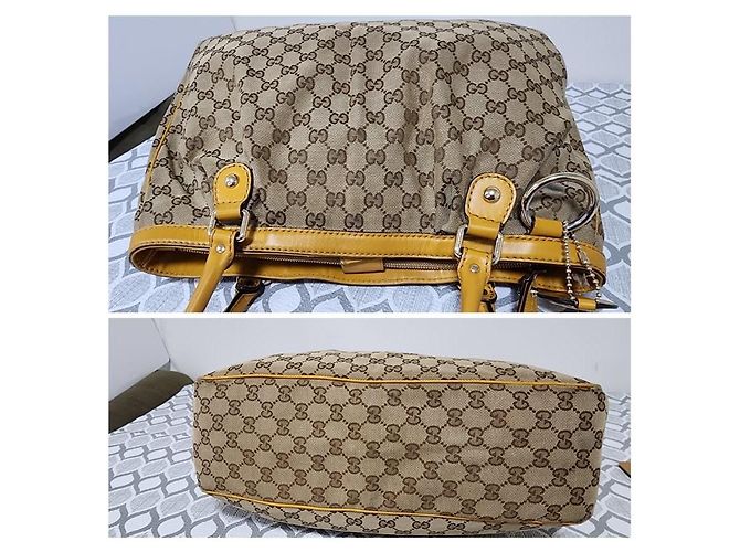 Gucci GG Canvas Sukey Medium Schultertasche Beige/Braun - Ansicht 5