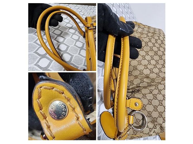 Gucci GG Canvas Sukey Medium Schultertasche Beige/Braun - Ansicht 7