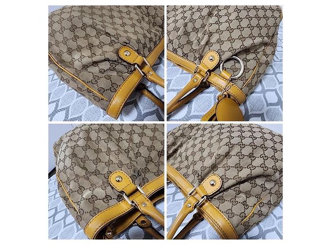 Gucci GG Canvas Sukey Medium Schultertasche Beige/Braun - Ansicht 8
