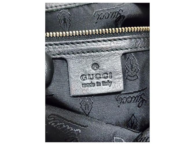 Borsa Hobo Hysteria in Velluto Gucci Nero/Giallo - vista 3