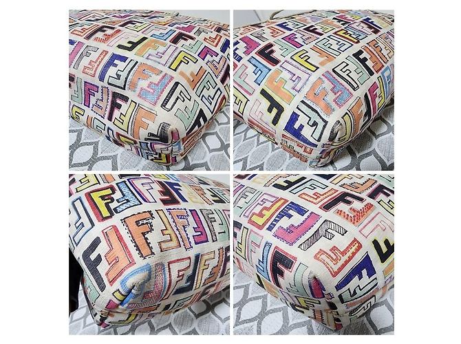 Fendi Multicolor Zucca Spalmati Roll Tote Bag Mehrfarben - Ansicht 11