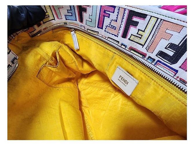 Fendi Multicolor Zucca Spalmati Roll Tote Bag Mehrfarben - Ansicht 13
