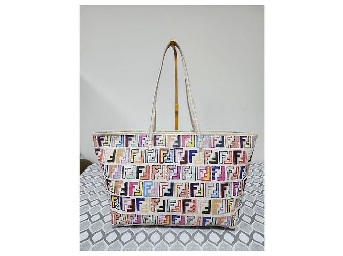 Fendi Multicolor Zucca Spalmati Roll Tote Bag Mehrfarben - Ansicht 2