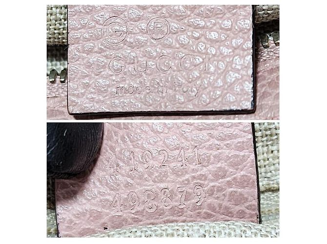 Borsa a tracolla Gucci Small GG Canvas Bree Beige/Rosa - vista 4