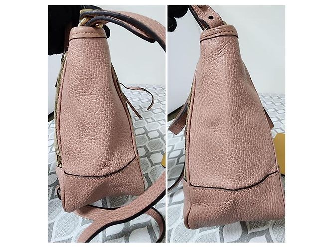Borsa a tracolla Gucci Small GG Canvas Bree Beige/Rosa - vista 6