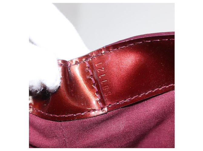 Borsa Louis Vuitton Wilshire Monogram Vernis MM Rosso - vista 7