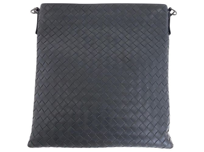 Borsa a Spalla Intrecciato Bottega Veneta Grigio antracite - vista 2