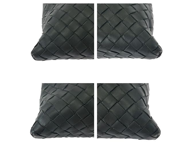 Borsa a Spalla Intrecciato Bottega Veneta Grigio antracite - vista 3