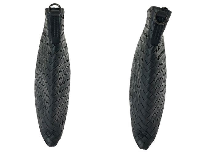 Borsa a Spalla Intrecciato Bottega Veneta Grigio antracite - vista 8