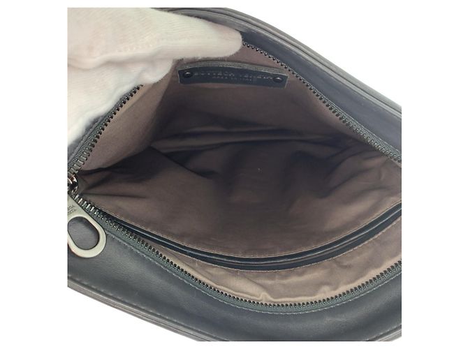 Borsa a Spalla Intrecciato Bottega Veneta Grigio antracite - vista 9