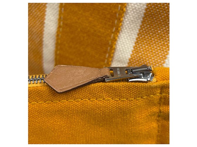 Hermès Cannes MM Handtasche mit Pouch Gelb - Ansicht 6