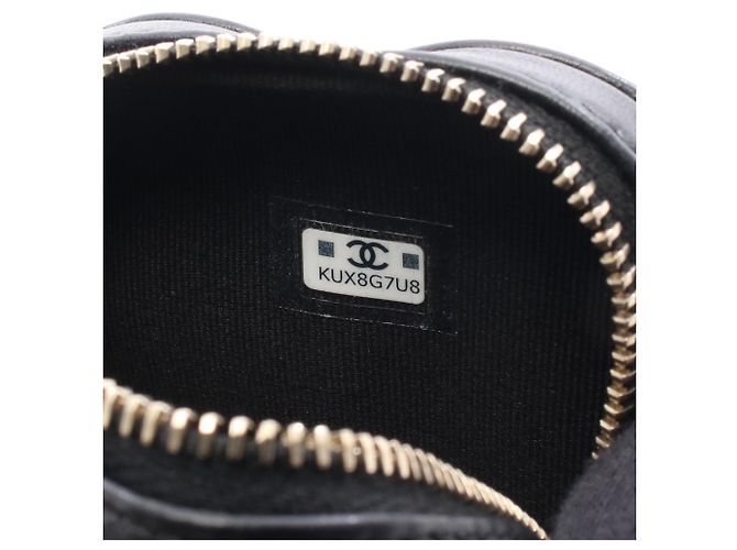 Accessorio a forma di cuore matelassé mini di Chanel Nero - vista 5