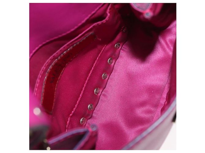 Borsa a tracolla mini Rockstud Saddle in pelle di Valentino Garavani Rosa - vista 5