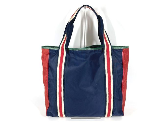 Borsa Tote Gucci Hysteria Logo Rosso Blu navy - vista 2