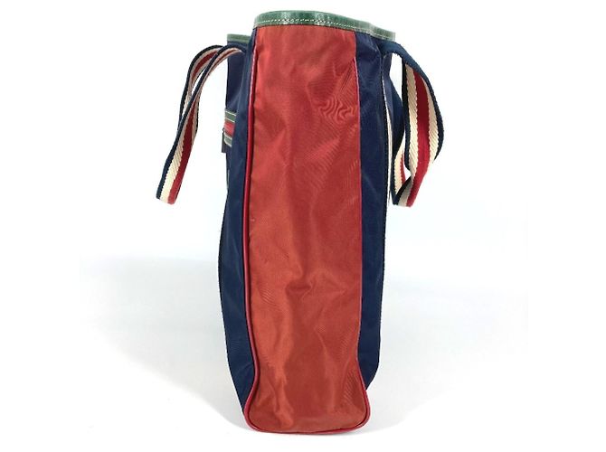 Borsa Tote Gucci Hysteria Logo Rosso Blu navy - vista 3