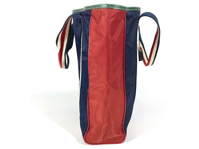 Borsa Tote Gucci Hysteria Logo Rosso Blu navy - vista 4