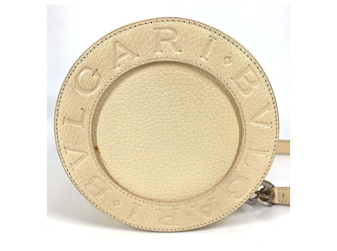 Bulgari Borsa a spalla a forma di tamburo con pattina logo BVLGARI B-ZERO1 Bianco - vista 3