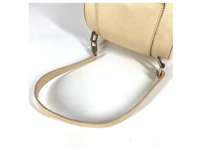 Bulgari Borsa a spalla a forma di tamburo con pattina logo BVLGARI B-ZERO1 Bianco - vista 8