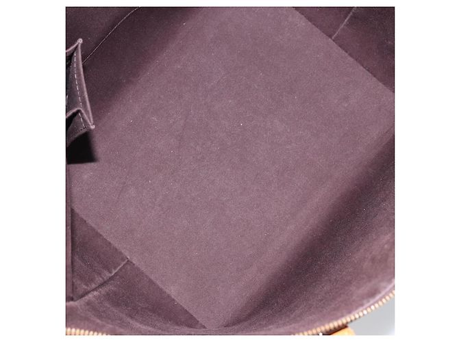 Borsa Louis Vuitton Bellevue Monogram Vernis GM Bordò - vista 5