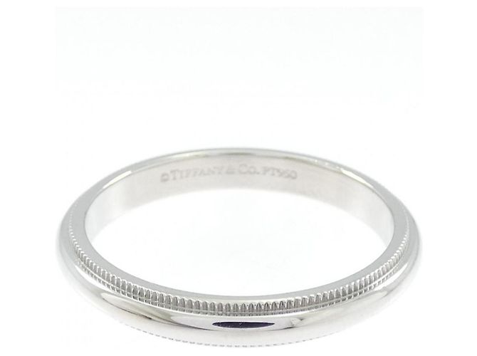 Tiffany & Co Anello Milgrain Tiffany in Platino - vista 2
