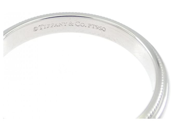 Tiffany & Co Anello Milgrain Tiffany in Platino - vista 3