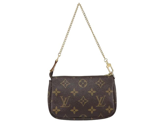 Multi Pochette Accessoires Tasche Louis Vuitton Monogramm-Canvas Klein Braun - Ansicht 2