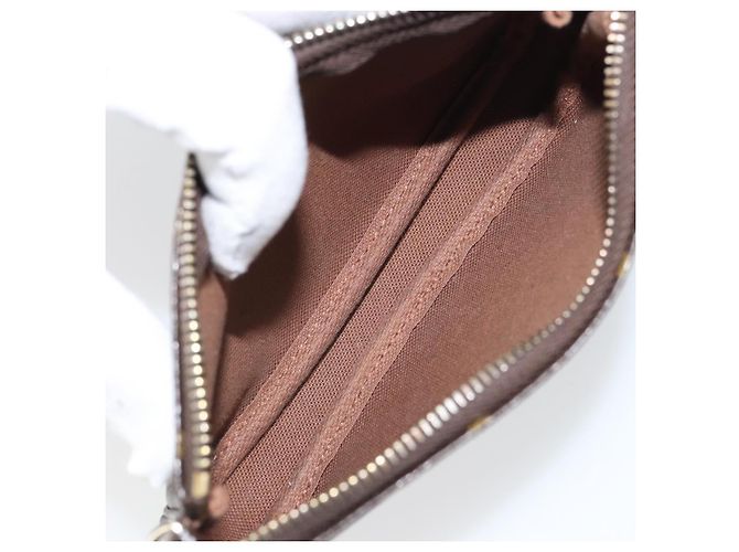 Multi Pochette Accessoires Tasche Louis Vuitton Monogramm-Canvas Klein Braun - Ansicht 5