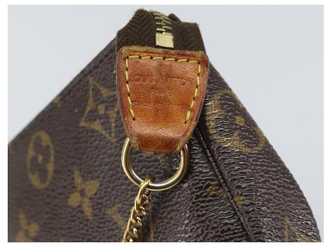 Multi Pochette Accessoires Tasche Louis Vuitton Monogramm-Canvas Klein Braun - Ansicht 6