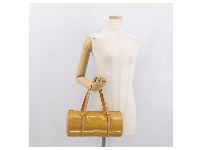 LOUIS VUITTON Borsa a Mano Monogram Vernis Bedford Beige M91006 LV Auth 166565 - vista 20