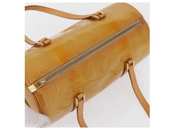 LOUIS VUITTON Borsa a Mano Monogram Vernis Bedford Beige M91006 LV Auth 166565 - vista 6