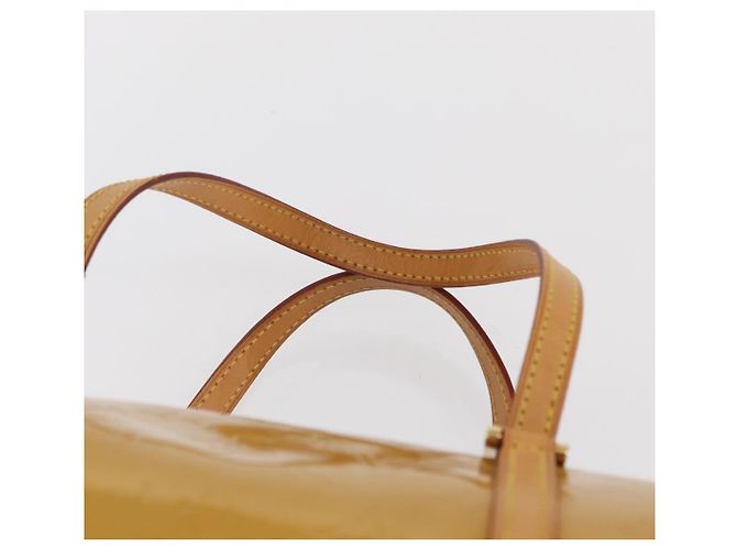 LOUIS VUITTON Borsa a Mano Monogram Vernis Bedford Beige M91006 LV Auth 166565 - vista 8