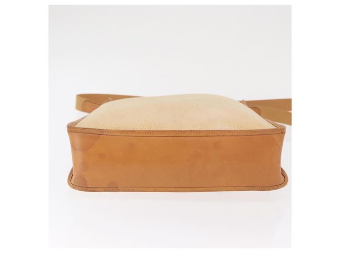 Hermès HERMES Borsa a Spalla Vespa PM Canvas Beige Oro Auth mr1763 D'oro - vista 10
