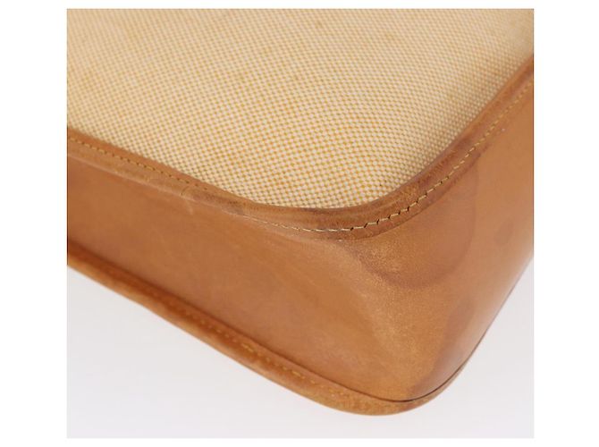 Hermès HERMES Borsa a Spalla Vespa PM Canvas Beige Oro Auth mr1763 D'oro - vista 11