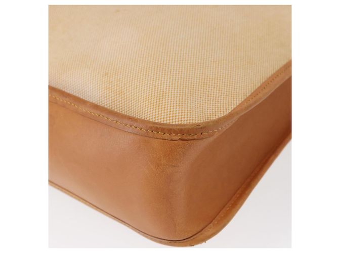 Hermès HERMES Borsa a Spalla Vespa PM Canvas Beige Oro Auth mr1763 D'oro - vista 12