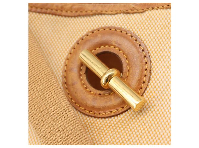 Hermès HERMES Borsa a Spalla Vespa PM Canvas Beige Oro Auth mr1763 D'oro - vista 15