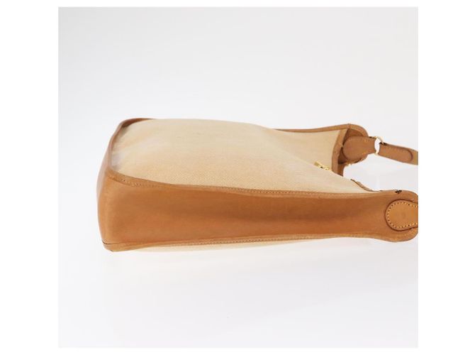Hermès HERMES Borsa a Spalla Vespa PM Canvas Beige Oro Auth mr1763 D'oro - vista 4