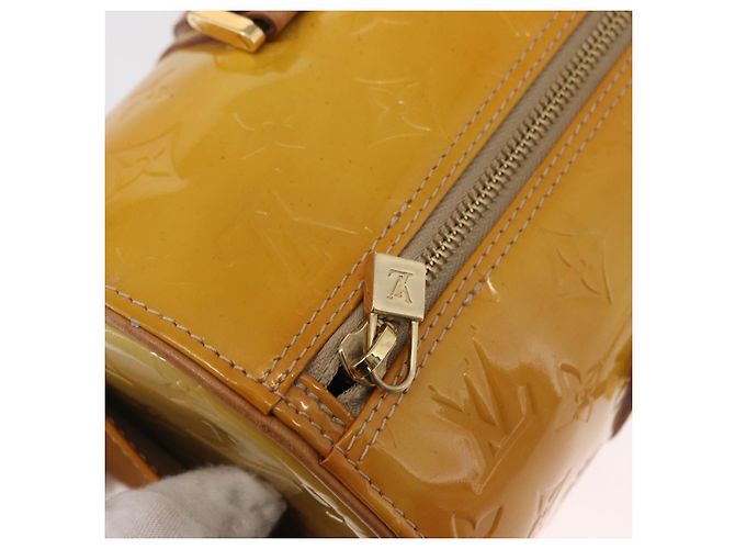 LOUIS VUITTON Borsa a Mano Monogram Vernis Bedford Beige M91006 LV Auth 166564 - vista 10
