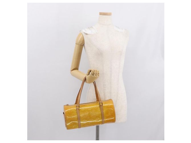 LOUIS VUITTON Borsa a Mano Monogram Vernis Bedford Beige M91006 LV Auth 166564 - vista 20