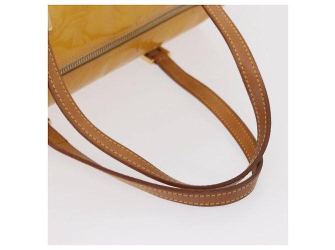 LOUIS VUITTON Borsa a Mano Monogram Vernis Bedford Beige M91006 LV Auth 166564 - vista 7