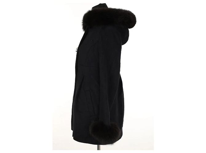 Sprung Frères Black wool coat - view 3
