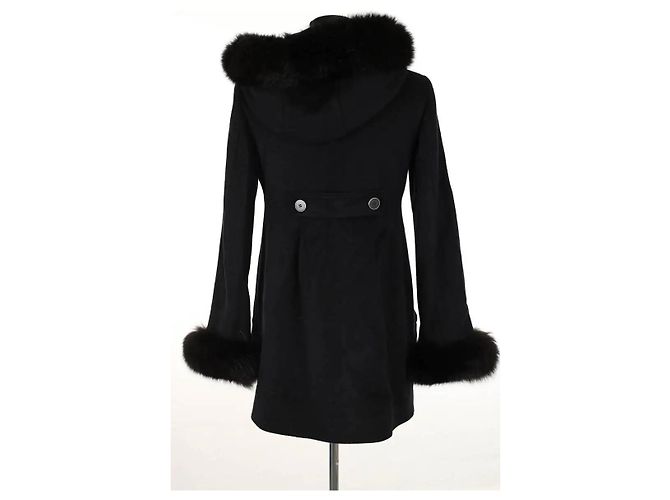 Sprung Frères Black wool coat - view 4